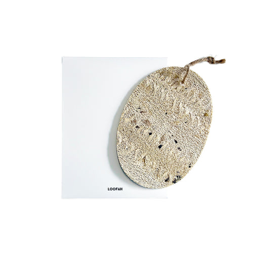 Pure White Biodegradable Loofah Massage Pad