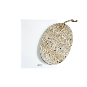 Pure White Biodegradable Loofah Massage Pad