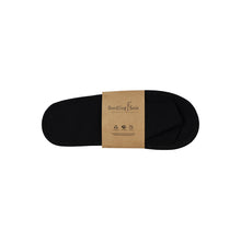 Seedling Sole Hotel Slippers, Open-Toe with Cork Sole in Wrapper, Black