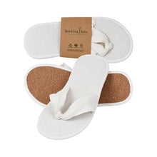 Seedling Sole Hotel Sandals, Toe Thong Straps with Cork Sole in Wrapper