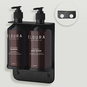 Dual wall-mount, matte black or white