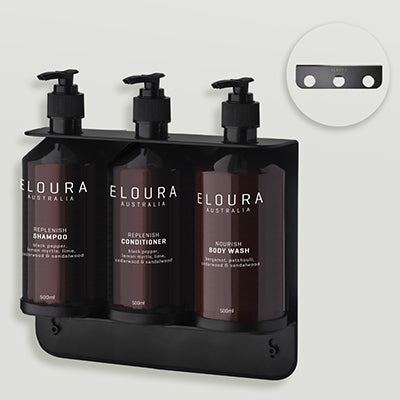 Triple wall-mount, matte black or white