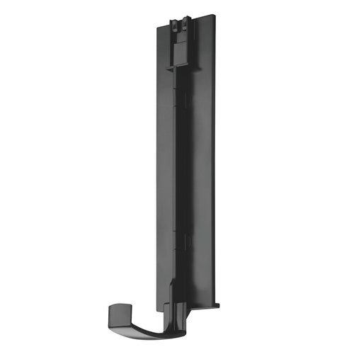 Adhesive Single Wall Bracket, Black