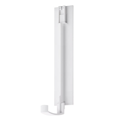 Adhesive Single Wall Bracket, White