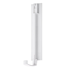 Adhesive Single Wall Bracket, White