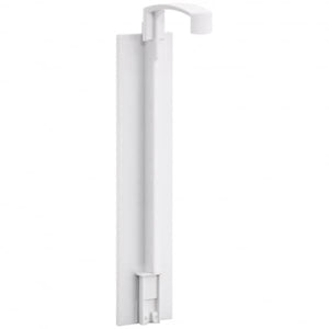 Wall Holder - single white, adhesive