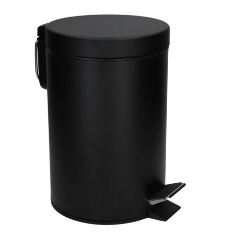 JVD Pedal Bin Round, 3L, Matt Black
